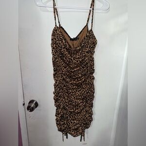 Pretty little thing Leopard print strappy dress